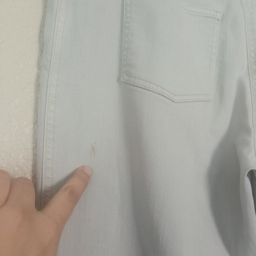 ST. JOHN women's straight-leg beige pants, size 8, with pockets and zipper - Picture 10 of 10